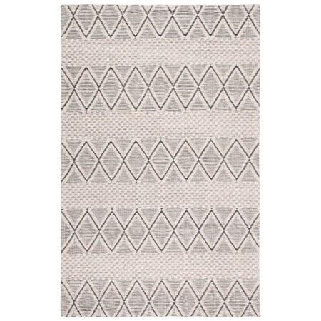 Safavieh 8 x 10 ft. Marbella Contemporary Rectangle Area Rug Silver & Black MRB320G-8